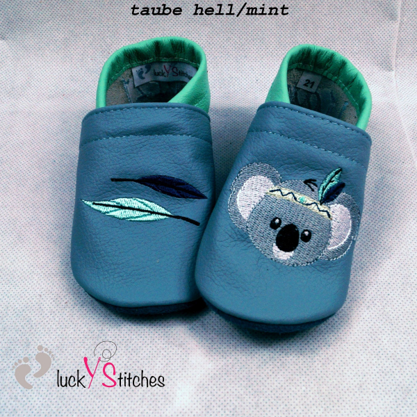 Lederpuschen Boho Koala 1